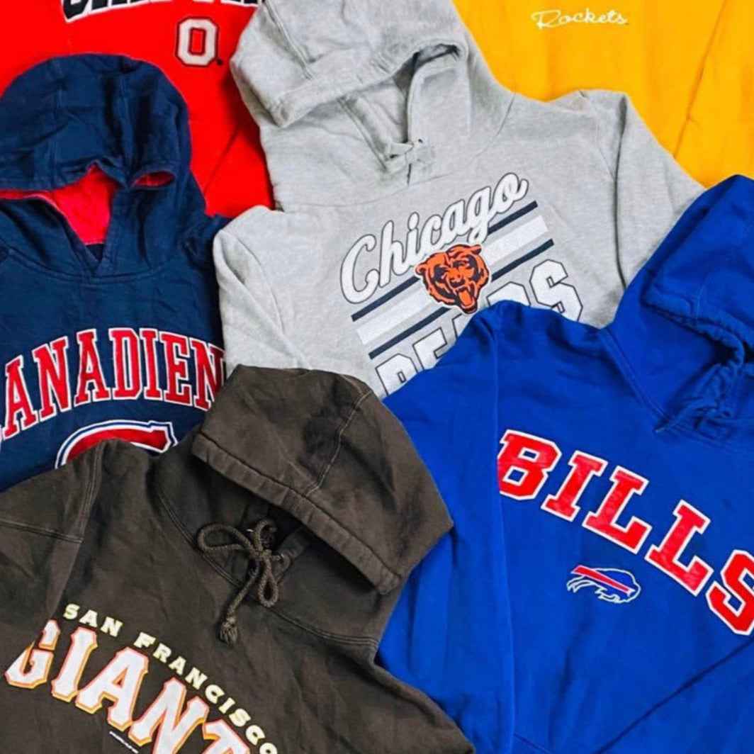 Vintage American Sports Hoodies Wholesale (Collegiate/Pro Sport)