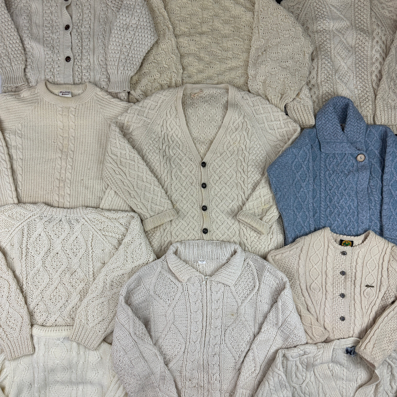 Arran/Cable Knit Sweater Vintage Wholesale