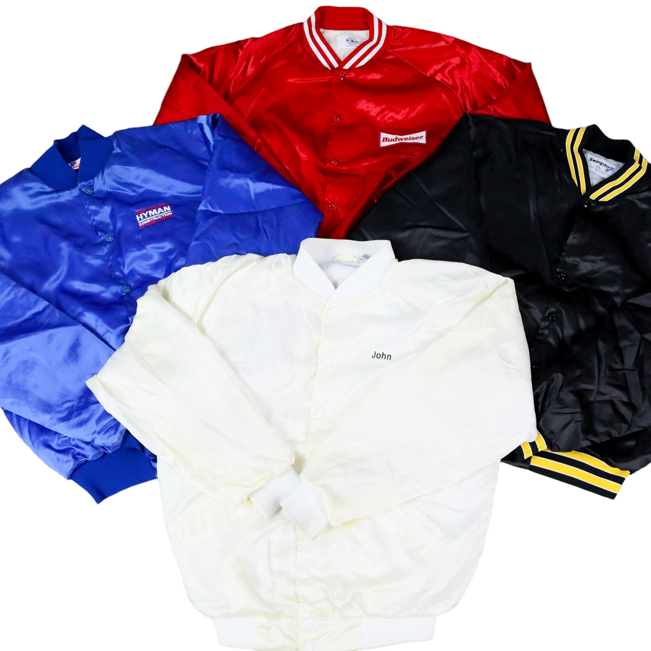 Vintage Satin Bomber Jacket Wholesale
