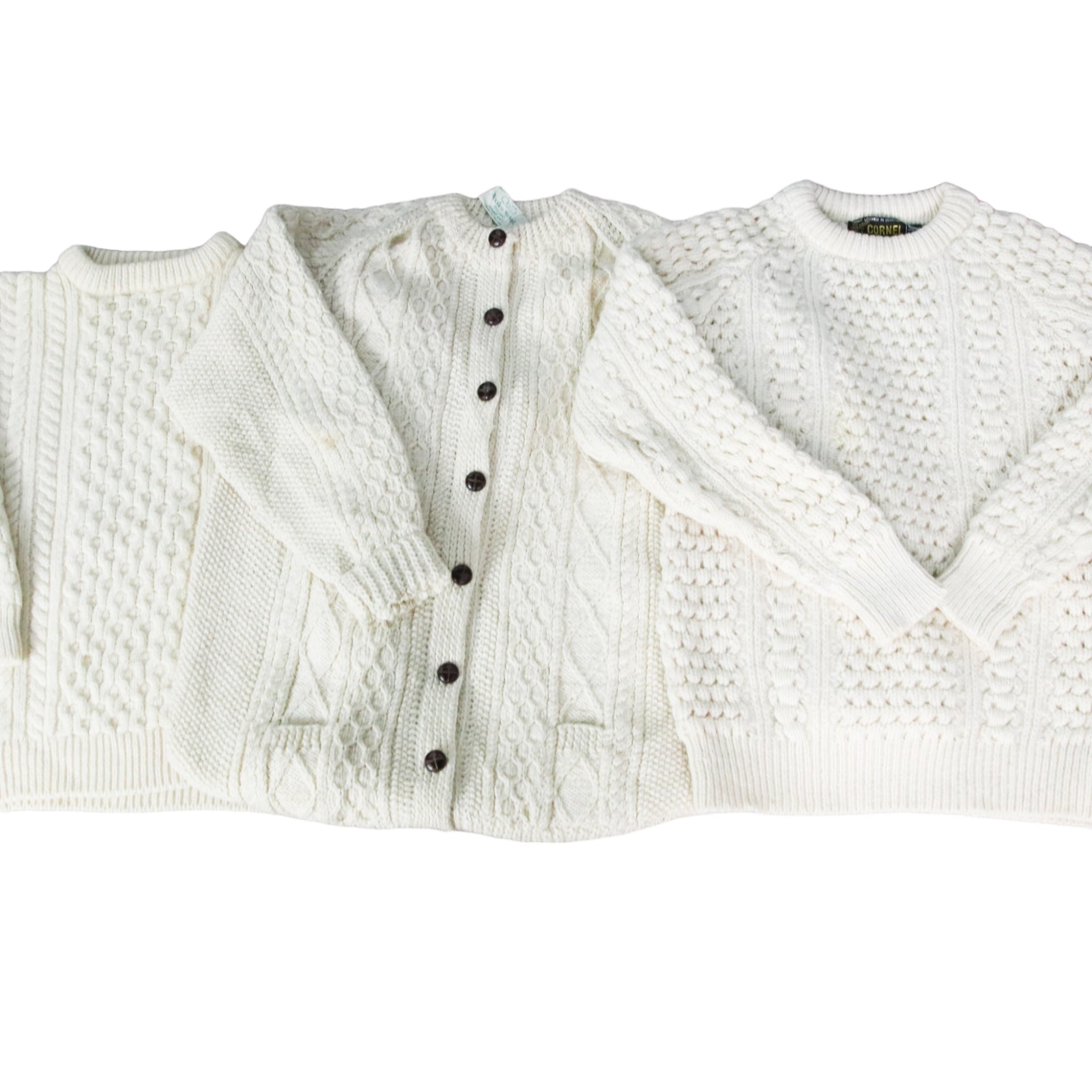 Arran/Cable Knit Sweater Vintage Wholesale