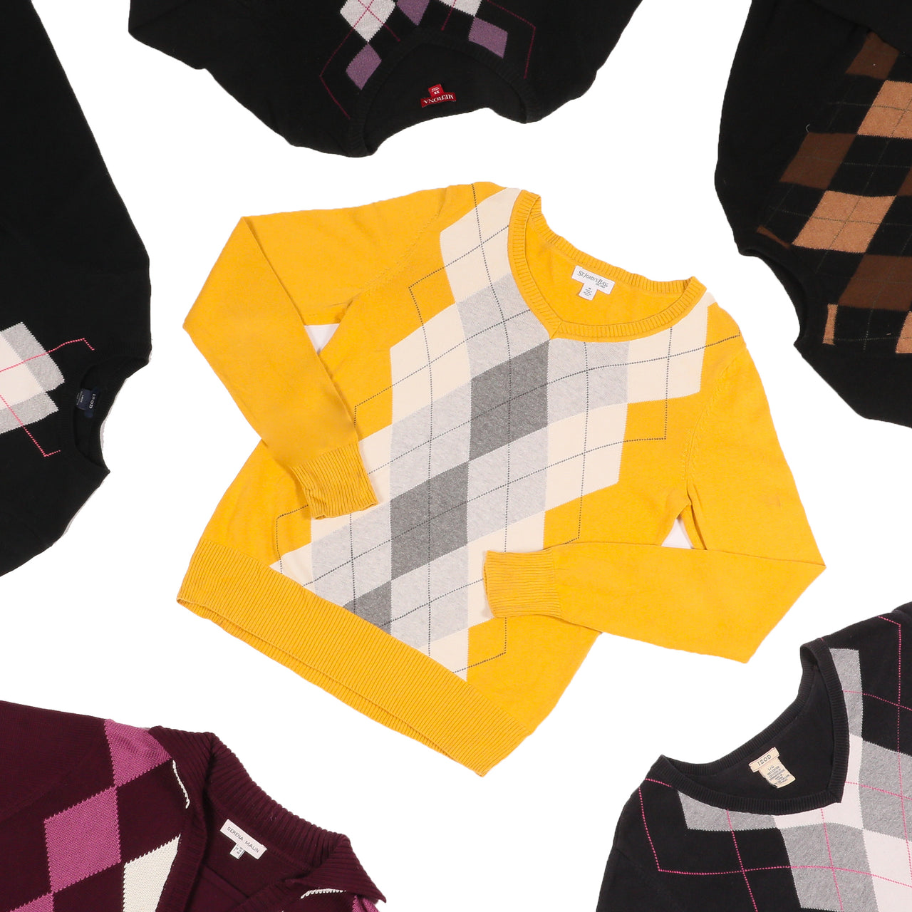 Vintage Argyle Sweater Wholesale