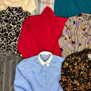 30 x VINTAGE LONG SLEEVE BLOUSE GRADE A - Vintage Wholesale Store