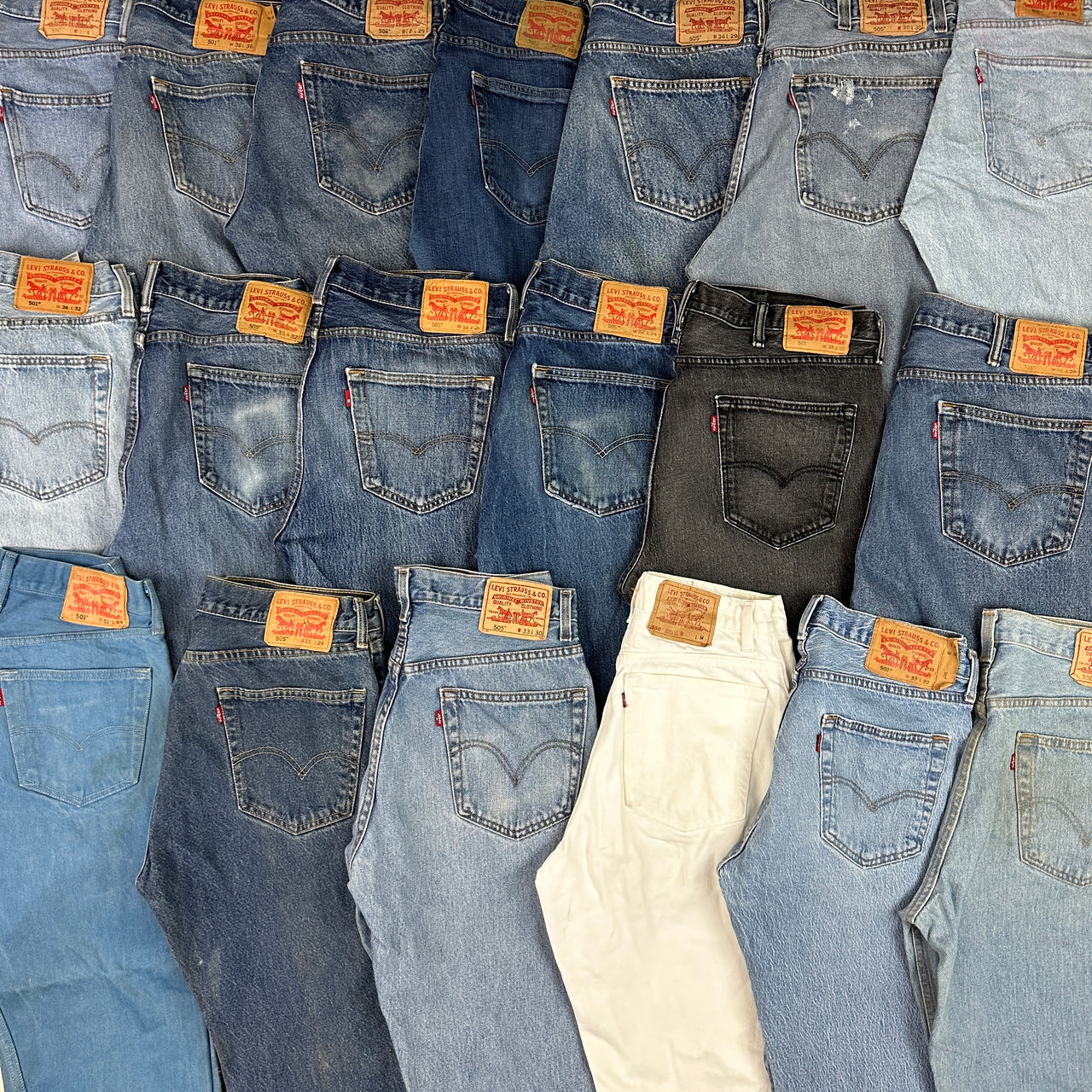 50x LEVI’S 501/505/550 DENIM JEANS