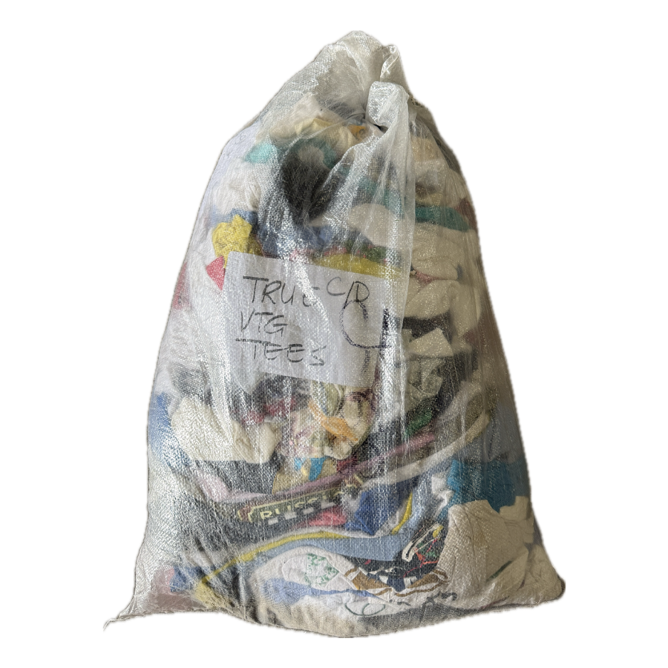 20KG TRUE VINTAGE T-SHIRTS SACK GRADE C/D