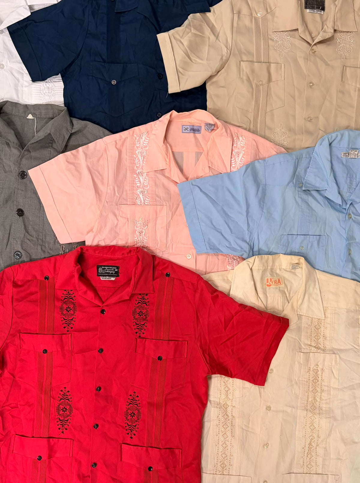 30 x CUBAN PANAMA STYLE SHIRTS GRADE A/B