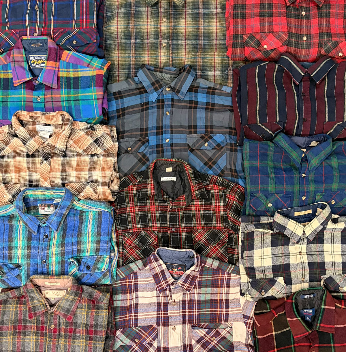 20 x FLANNEL SHIRTS GRADE A/B