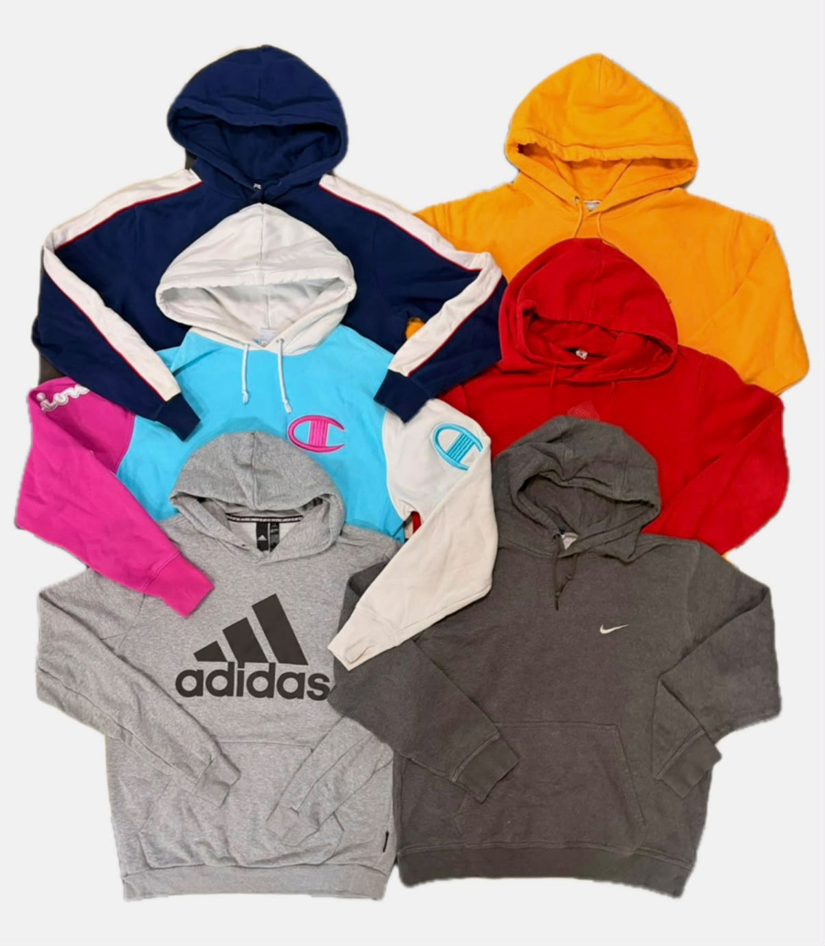 20 x VINTAGE SPORT BRANDED HOODIES GRADE A/B